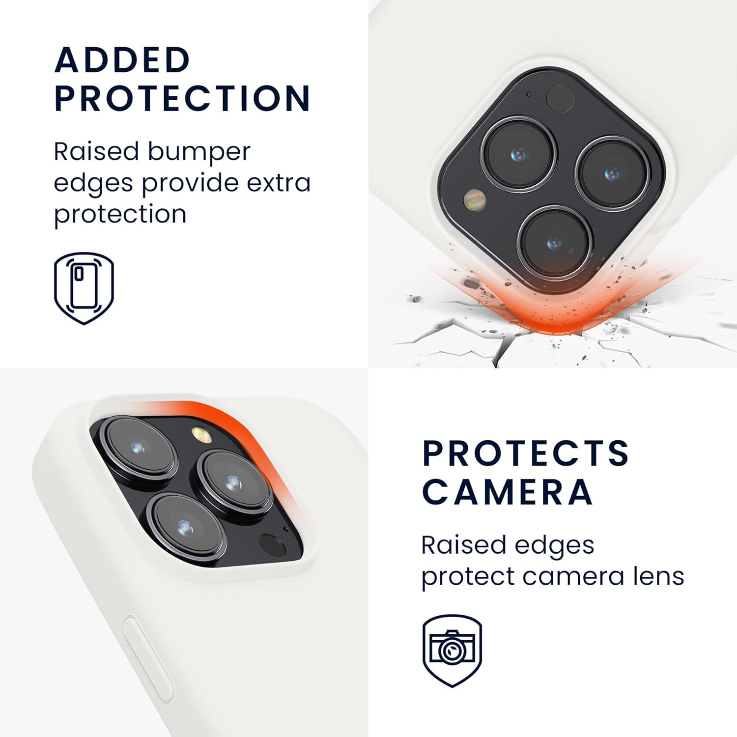 KW iPhone 16 Pro Max Θήκη Σιλικόνης Rubberized TPU - White