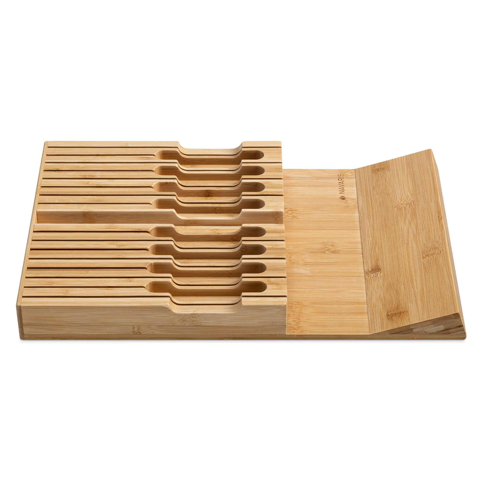 Navaris Θήκη για Μαχαίρια από Μπαμπού - Light Brown - 54640.01