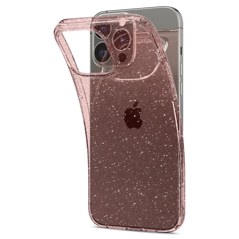 Spigen iPhone 13 Pro Liquid Crystal Θήκη Σιλικόνης - Glitter Rose