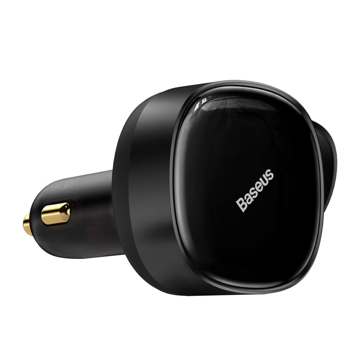 Baseus Enjoyment Retractable 2-in-1 Fast Car Charger Φορτιστής Αυτοκινήτου με Ενσωματωμένα Καλώδια Lightning και Type-C 30W - Black - CGTX000001