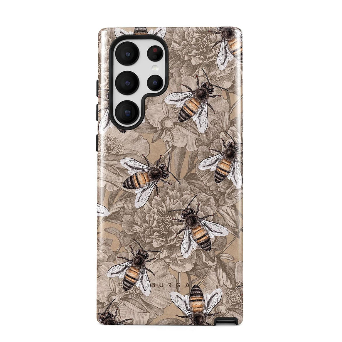 Burga Samsung Galaxy S22 Ultra Fashion Tough Σκληρή Θήκη - Honey Bee