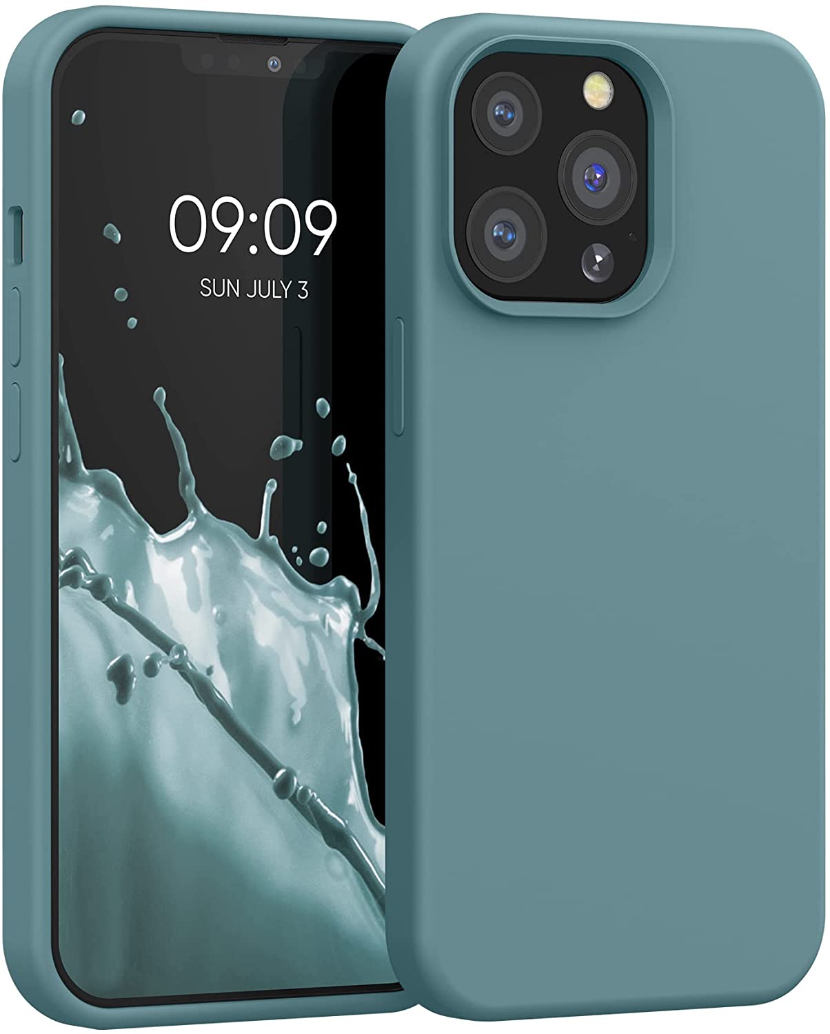 KW iPhone 13 Pro Θήκη Σιλικόνης Rubberized TPU - Arctic Blue - 55880.207