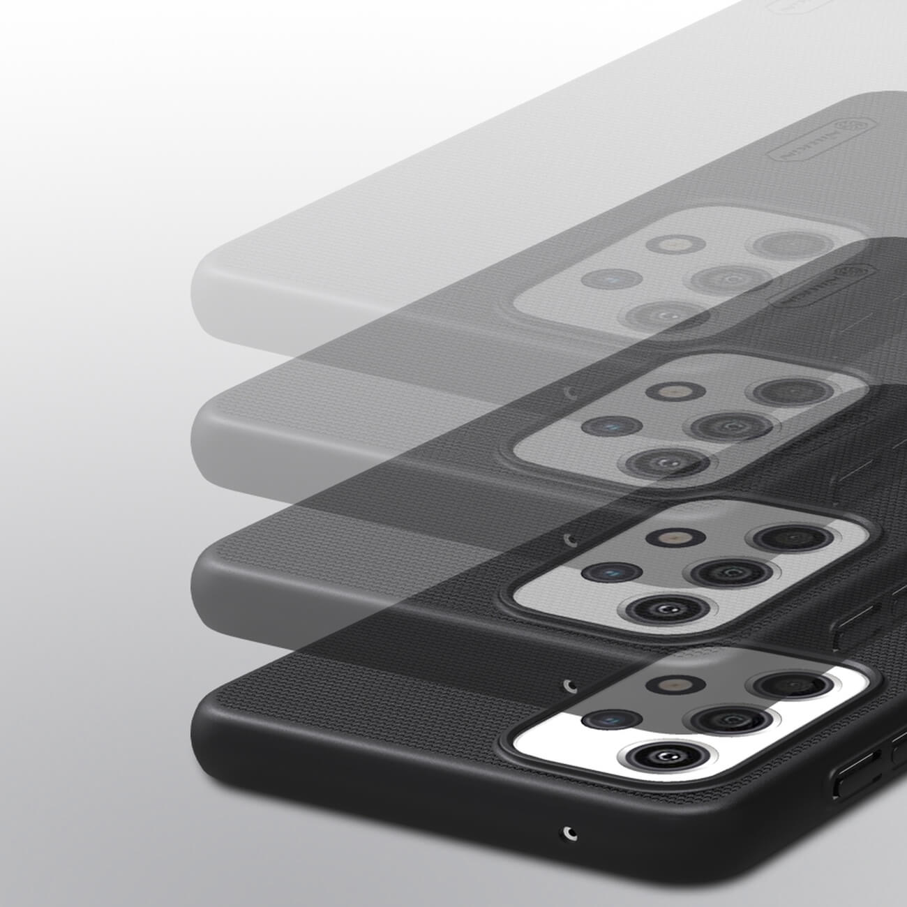 Nillkin Samsung Galaxy A33 5G Super Frosted Shield Pro Σκληρή Θήκη με Πλαίσιο Σιλικόνης - Black