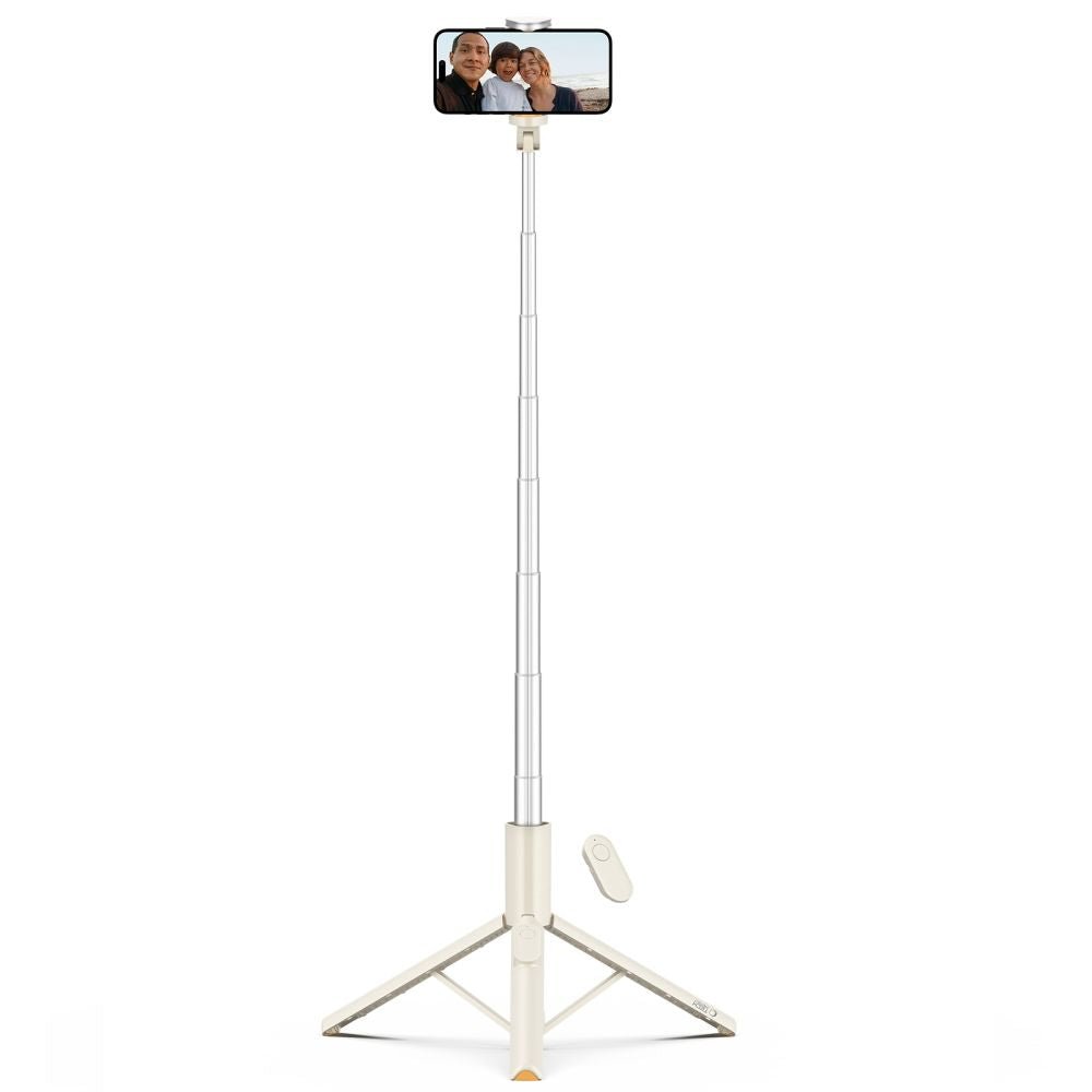 Tech - Protect Ασύρματο Bluetooth Selfie Stick με Τρίποδο και Τηλεχειριστήριο - L09S - Beige