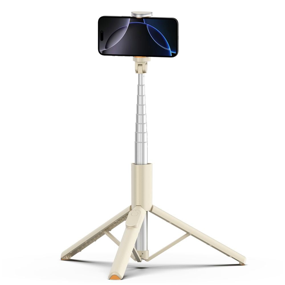 Tech - Protect Ασύρματο Bluetooth Selfie Stick με Τρίποδο και Τηλεχειριστήριο - L09S - Beige