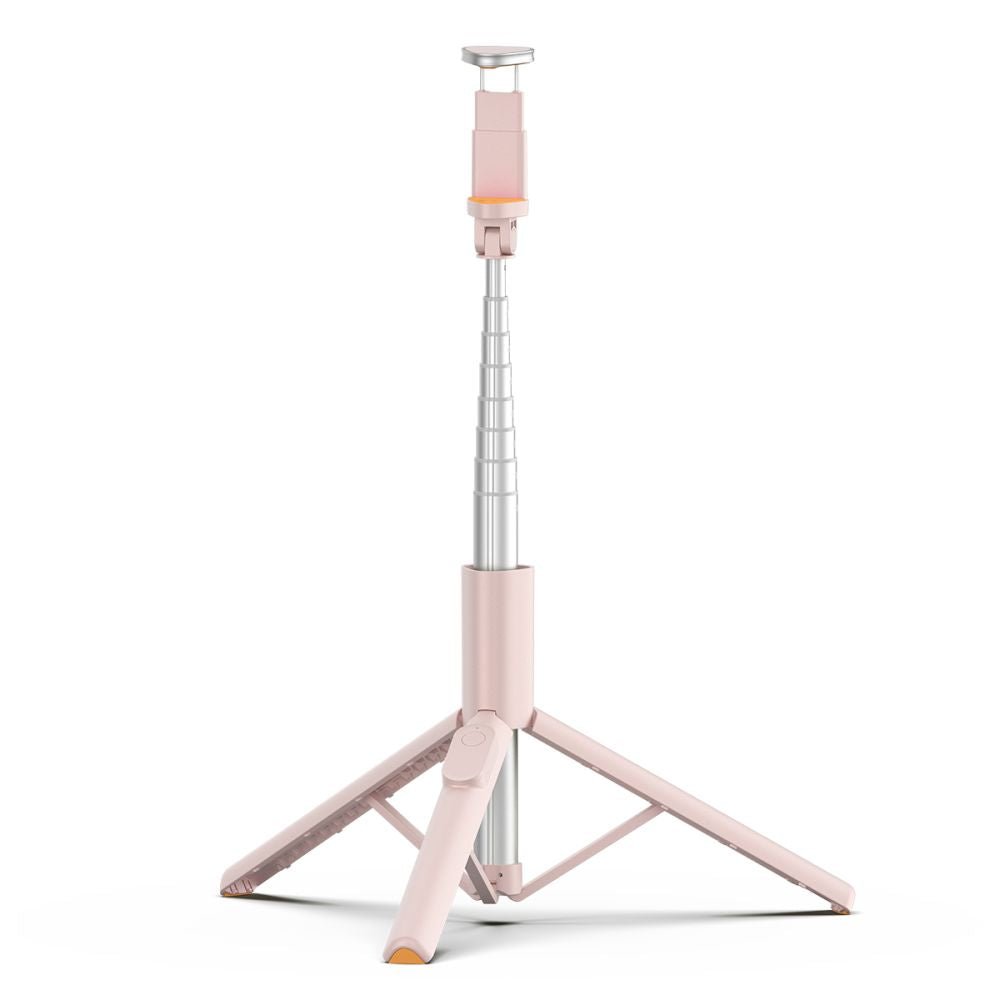 Tech - Protect Ασύρματο Bluetooth Selfie Stick με Τρίποδο και Τηλεχειριστήριο - L09S - Pink