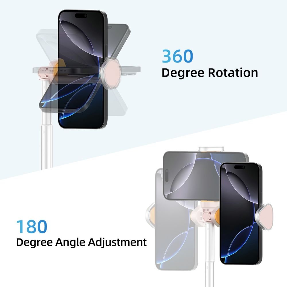 Tech - Protect Ασύρματο Bluetooth Selfie Stick με Τρίποδο και Τηλεχειριστήριο - L09S - Pink
