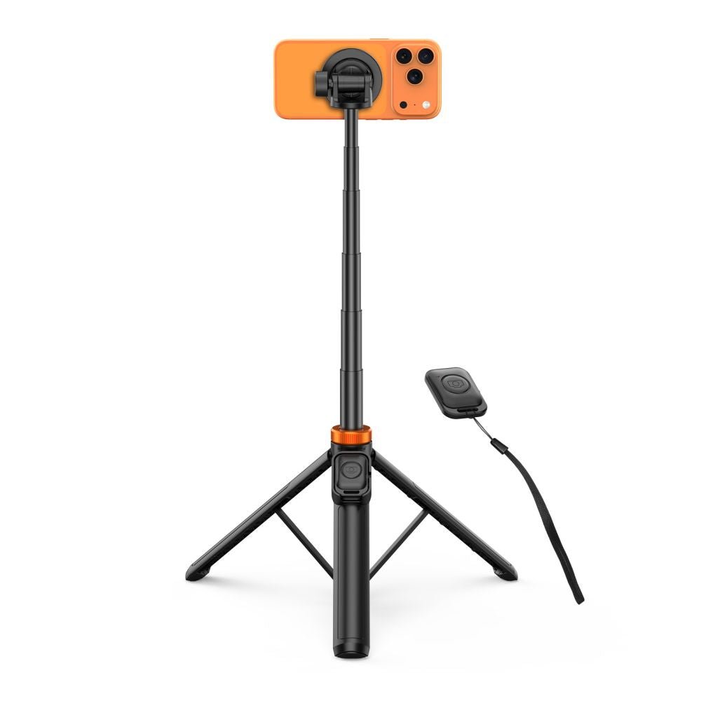 Tech-Protect Ασύρματο MagSafe Bluetooth Selfie Stick με Τρίποδο και Τηλεχειριστήριο - L03S - Black