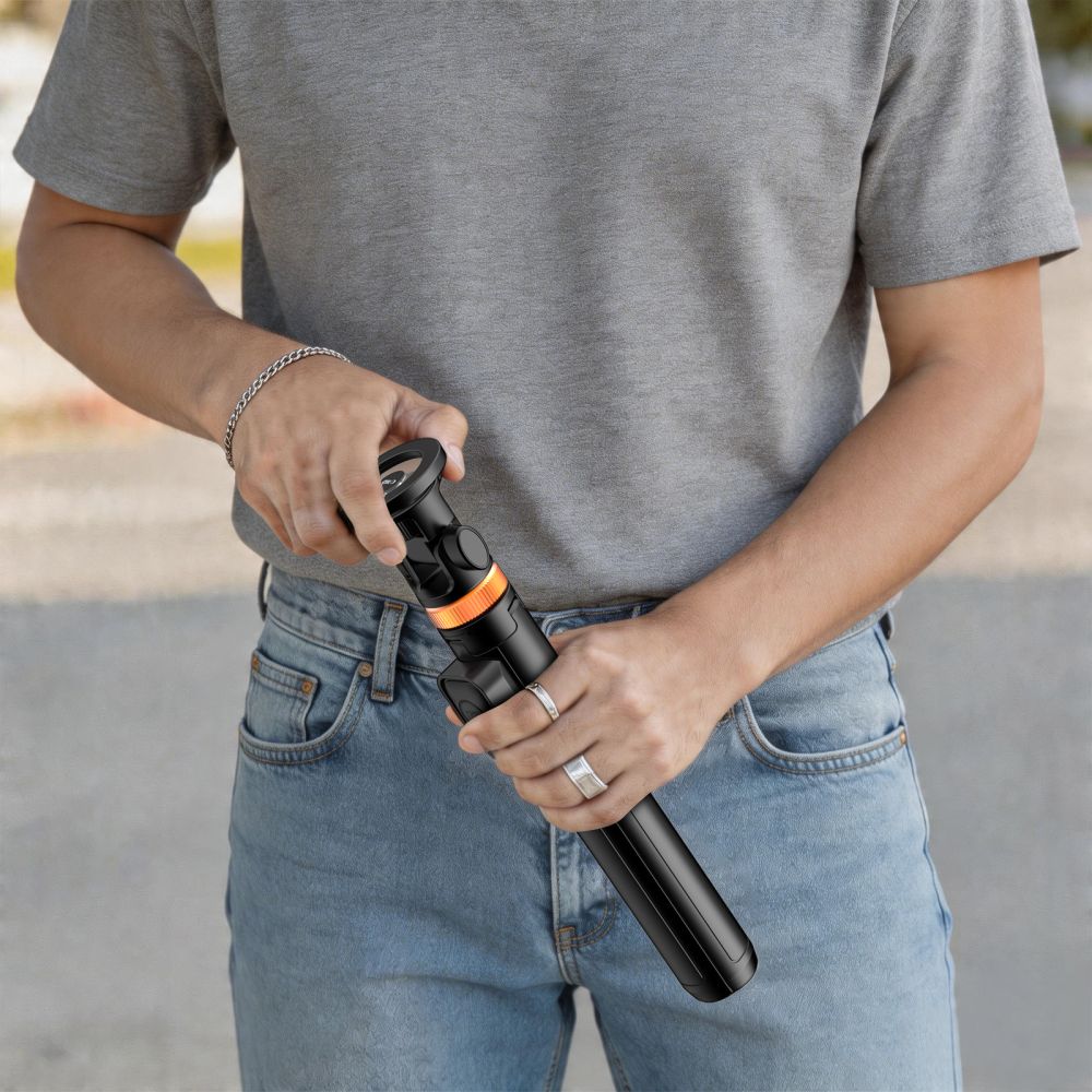 Tech-Protect Ασύρματο MagSafe Bluetooth Selfie Stick με Τρίποδο και Τηλεχειριστήριο - L03S - Black