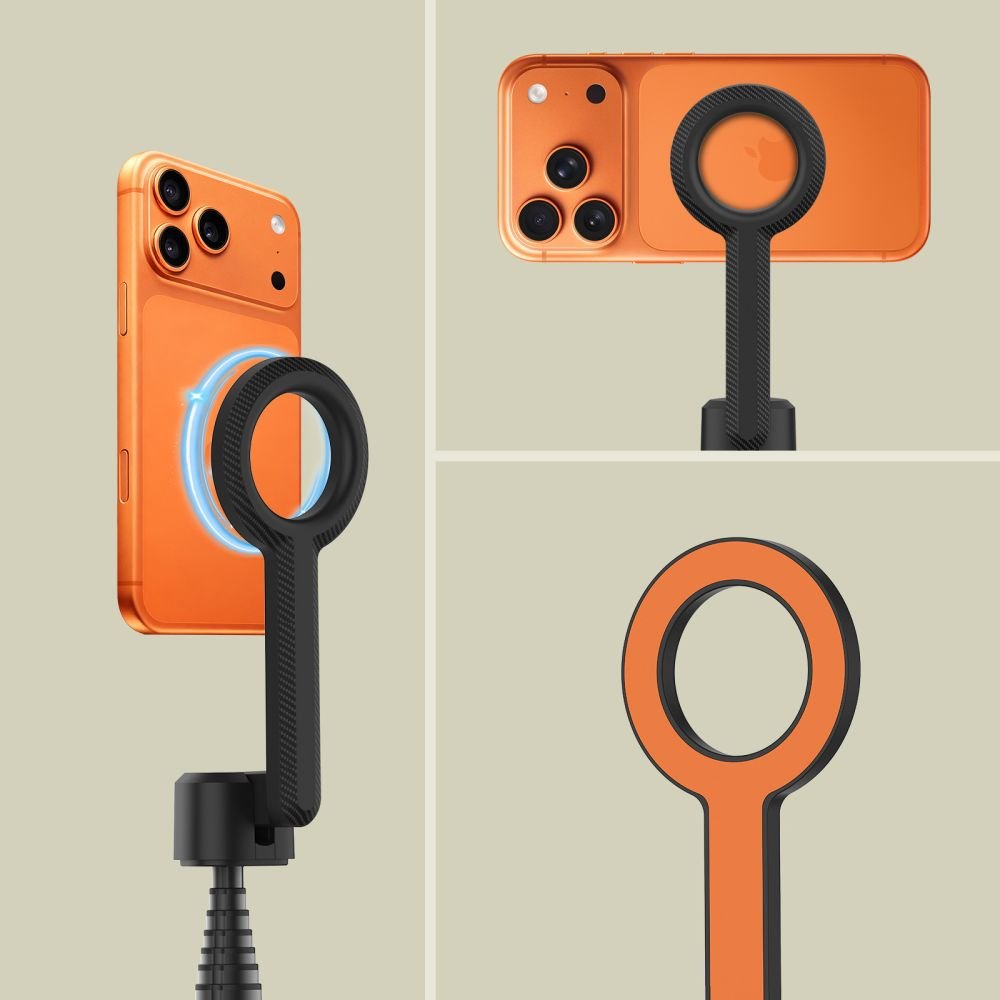 Tech - Protect Ασύρματο MagSafe Bluetooth Selfie Stick με Τρίποδο και Τηλεχειριστήριο - L10S - Black / Orange