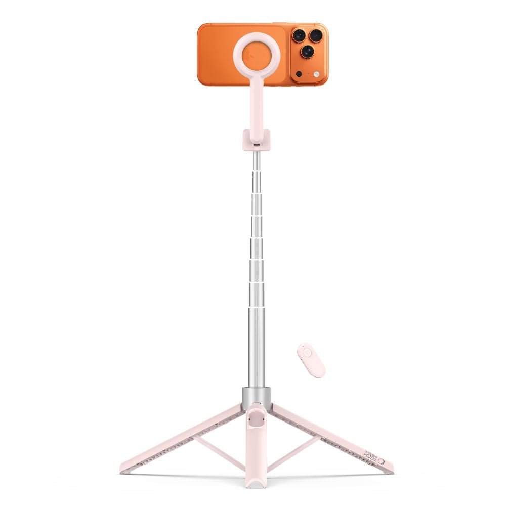 Tech - Protect Ασύρματο MagSafe Bluetooth Selfie Stick με Τρίποδο και Τηλεχειριστήριο - L10S - Pink / Grey