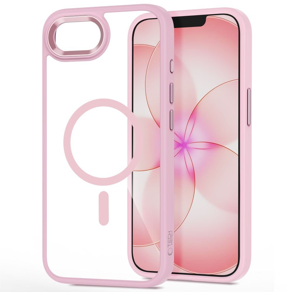 Tech - Protect iPhone 16e / iPhone 17e - Σκληρή Θήκη με Πλαίσιο Σιλικόνης και MagSafe - MagMat MagSafe - Matte Pink