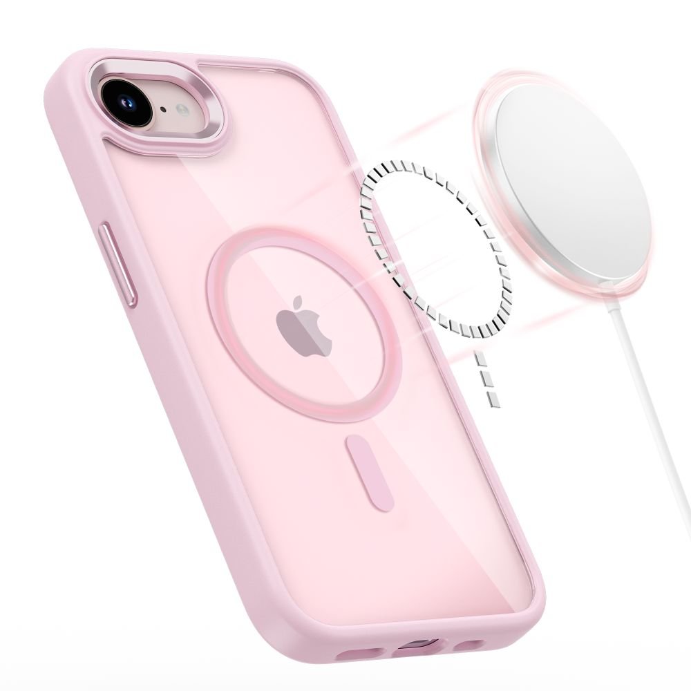 Tech - Protect iPhone 16e / iPhone 17e - Σκληρή Θήκη με Πλαίσιο Σιλικόνης και MagSafe - MagMat MagSafe - Matte Pink