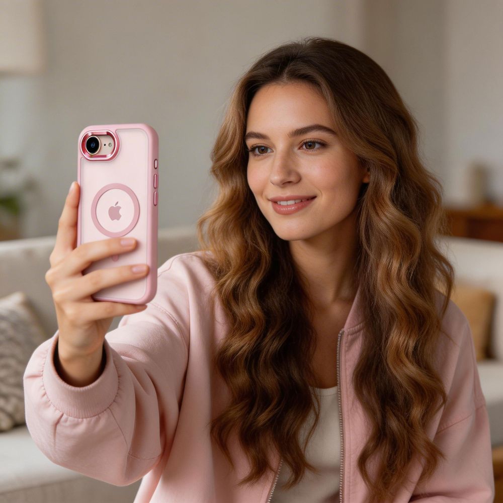 Tech - Protect iPhone 16e / iPhone 17e - Σκληρή Θήκη με Πλαίσιο Σιλικόνης και MagSafe - MagMat MagSafe - Matte Pink