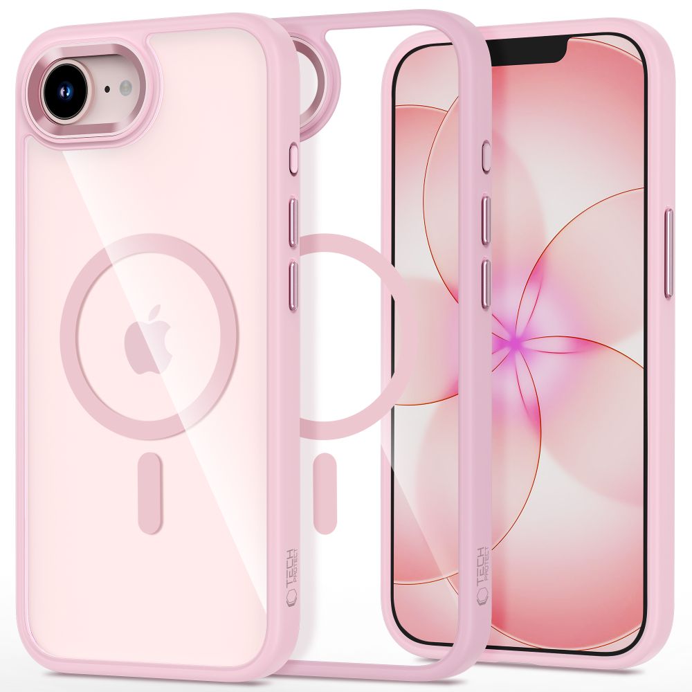 Tech - Protect iPhone 16e / iPhone 17e - Σκληρή Θήκη με Πλαίσιο Σιλικόνης και MagSafe - MagMat MagSafe - Matte Pink