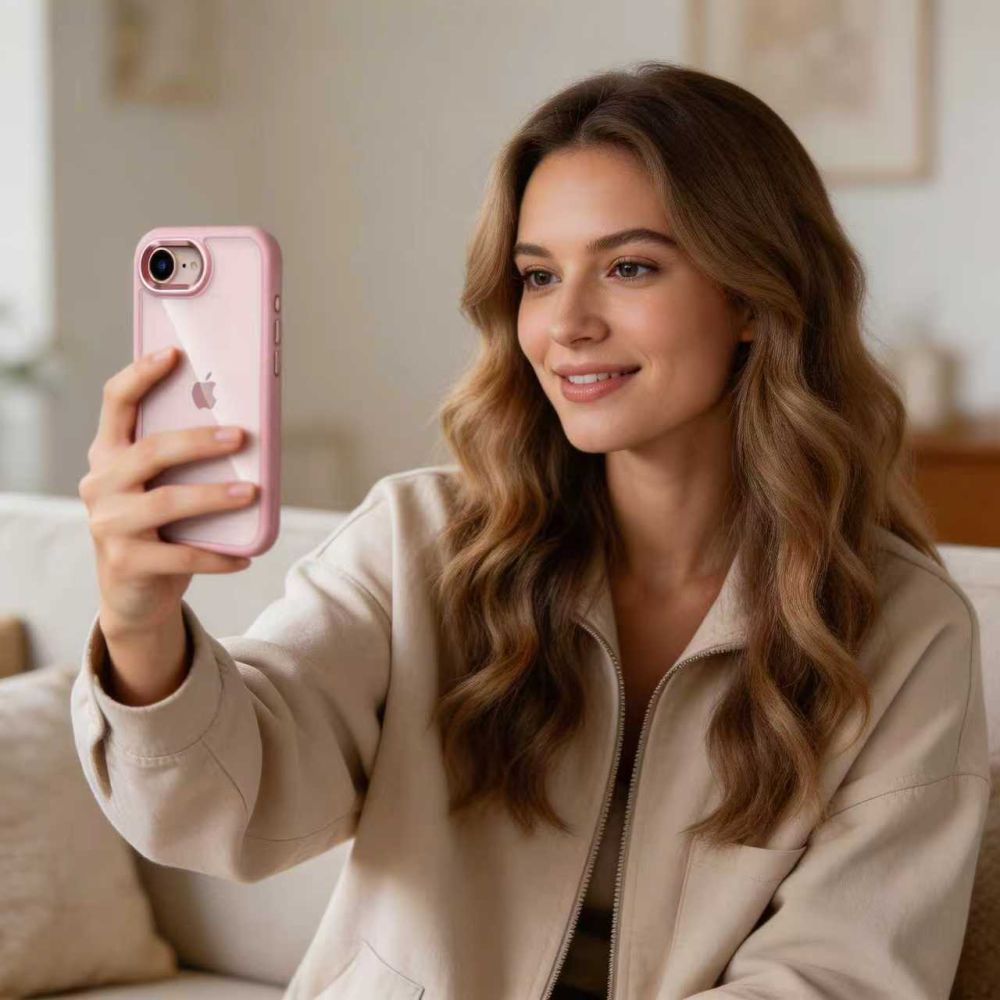 Tech - Protect iPhone 16e / iPhone 17e - Σκληρή Θήκη με Πλαίσιο Σιλικόνης - MagMat - Matte Soft Pink