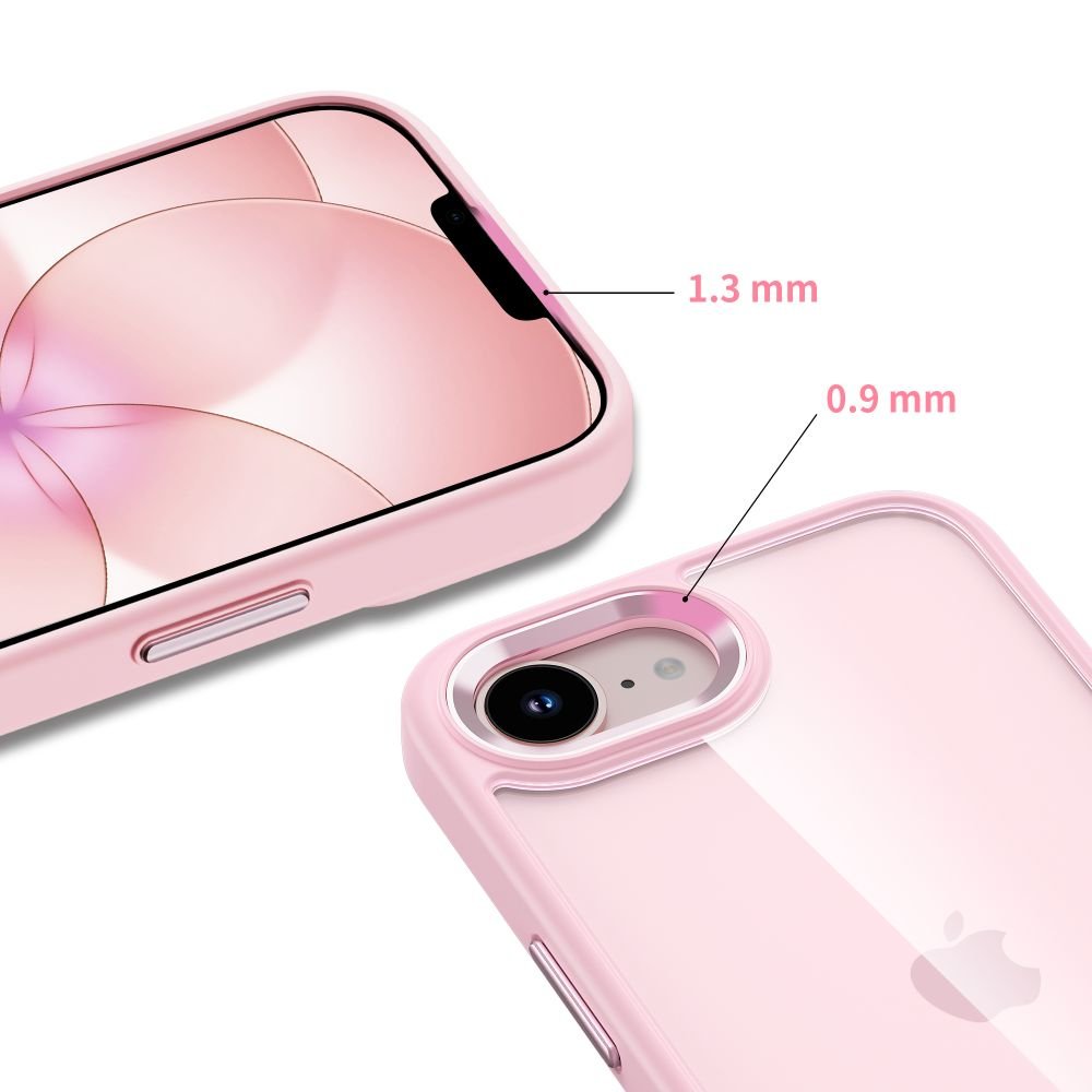 Tech - Protect iPhone 16e / iPhone 17e - Σκληρή Θήκη με Πλαίσιο Σιλικόνης - MagMat - Matte Soft Pink