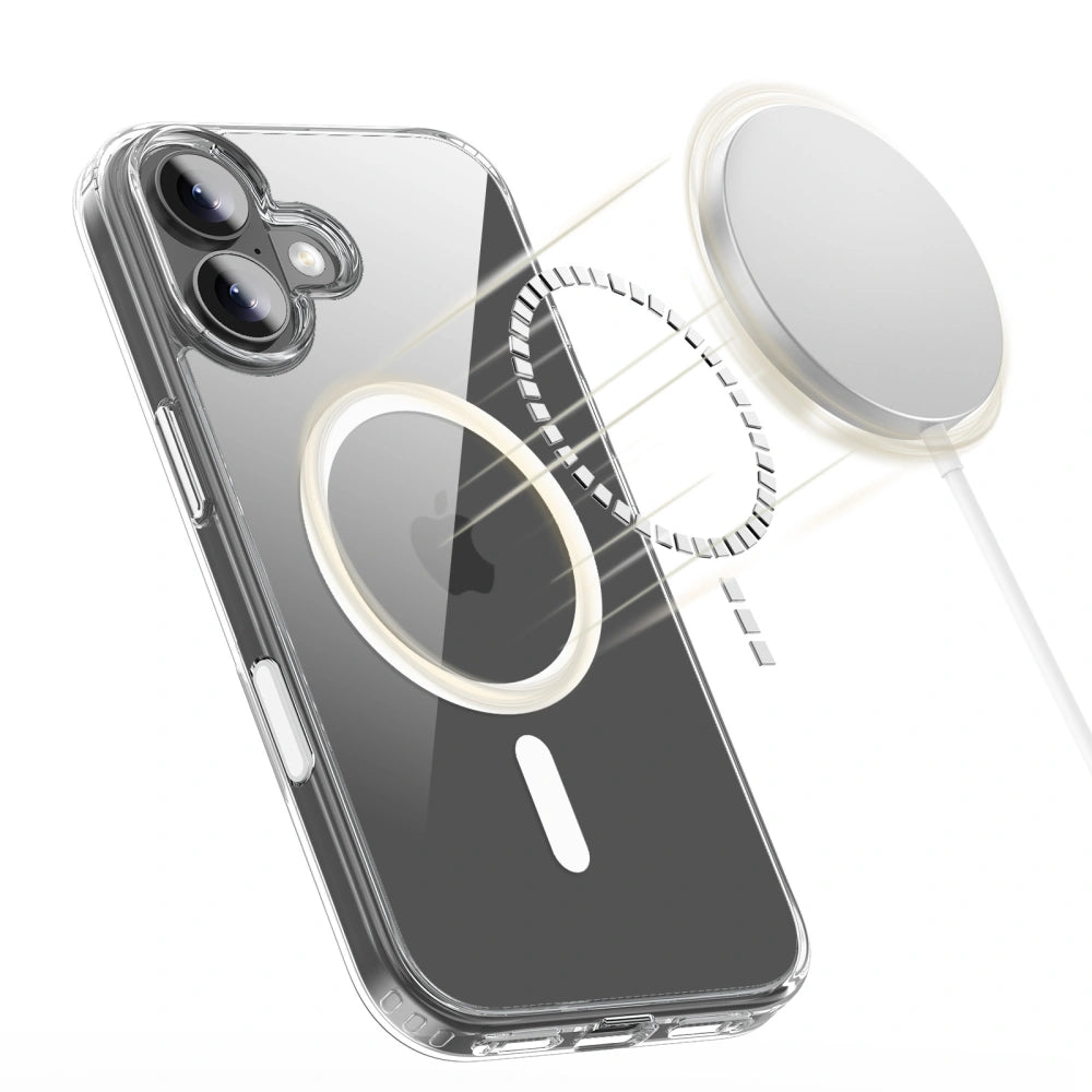 Tech - Protect iPhone 17 - Flexair Hybrid CC MagSafe - Σκληρή Θήκη με Πλαίσιο Σιλικόνης - Clear