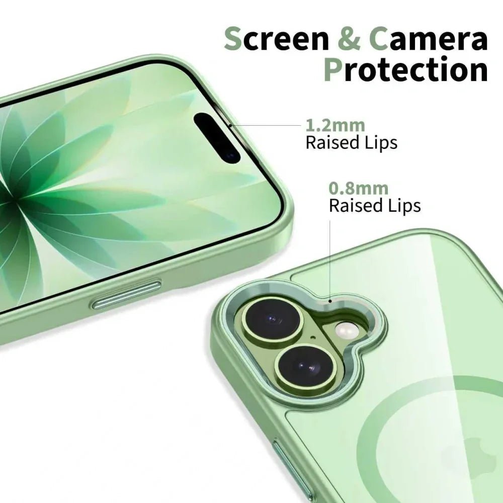 Tech - Protect iPhone 17 - MagMat MagSafe - Σκληρή Θήκη με Πλαίσιο Σιλικόνης και MagSafe - Sage / Clear