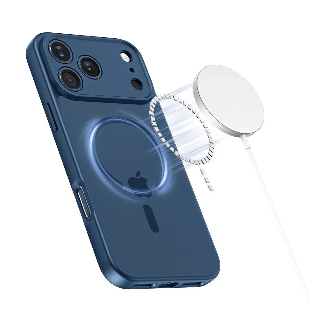 Tech - Protect iPhone 17 Pro BasicMag - Σκληρή Θήκη με Πλαίσιο Σιλικόνης και MagSafe - Matte Deep Blue