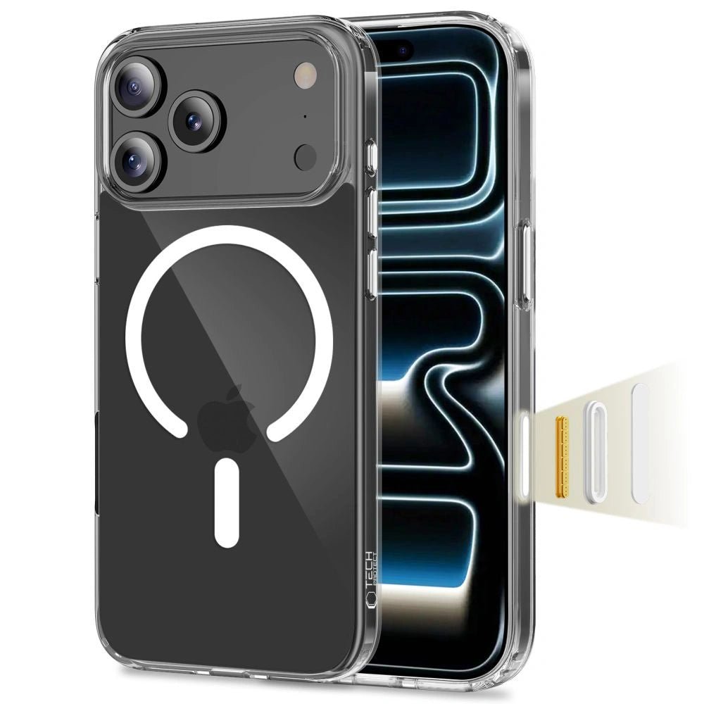 Tech - Protect iPhone 17 Pro - Flexair Hybrid CC MagSafe - Σκληρή Θήκη με Πλαίσιο Σιλικόνης - Clear
