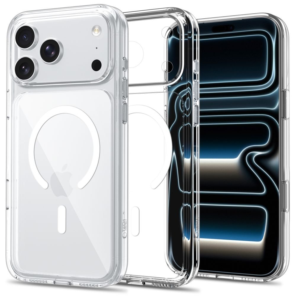Tech-Protect iPhone 17 Pro / iPhone 18 Pro - Flexair Hybrid CC MagSafe - Σκληρή Θήκη με Πλαίσιο Σιλικόνης - Clear