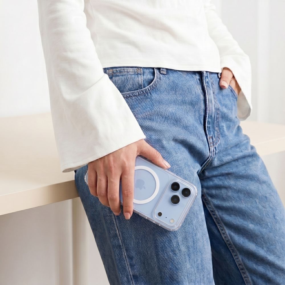 Tech-Protect iPhone 17 Pro / iPhone 18 Pro - Flexair Hybrid MagSafe - Σκληρή Θήκη με Πλαίσιο Σιλικόνης και MagSafe - Clear