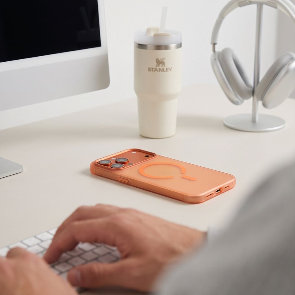 Tech-Protect iPhone 17 Pro / iPhone 18 Pro - Σκληρή Θήκη - MagZero MagSafe - Matte Cosmic Orange