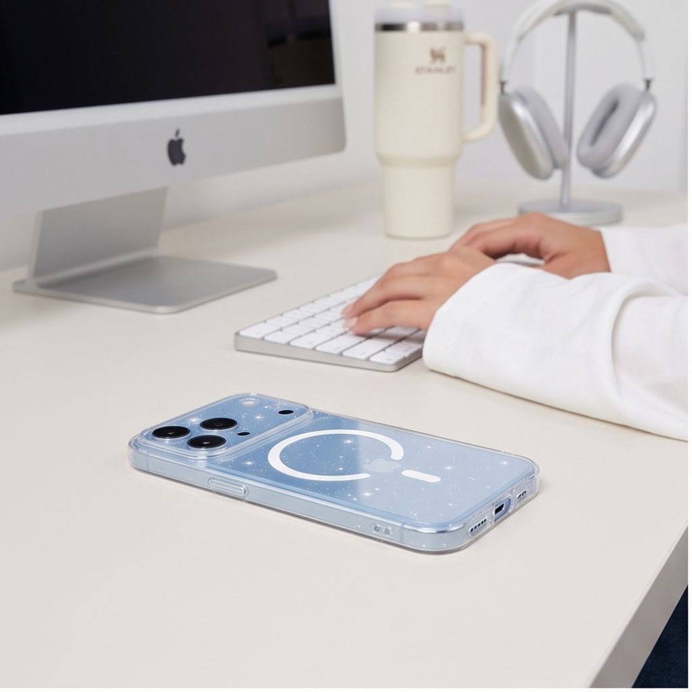 Tech-Protect iPhone 17 Pro / iPhone 18 Pro - Θήκη Σιλικόνης TPU με MagSafe - Flexair - Glitter