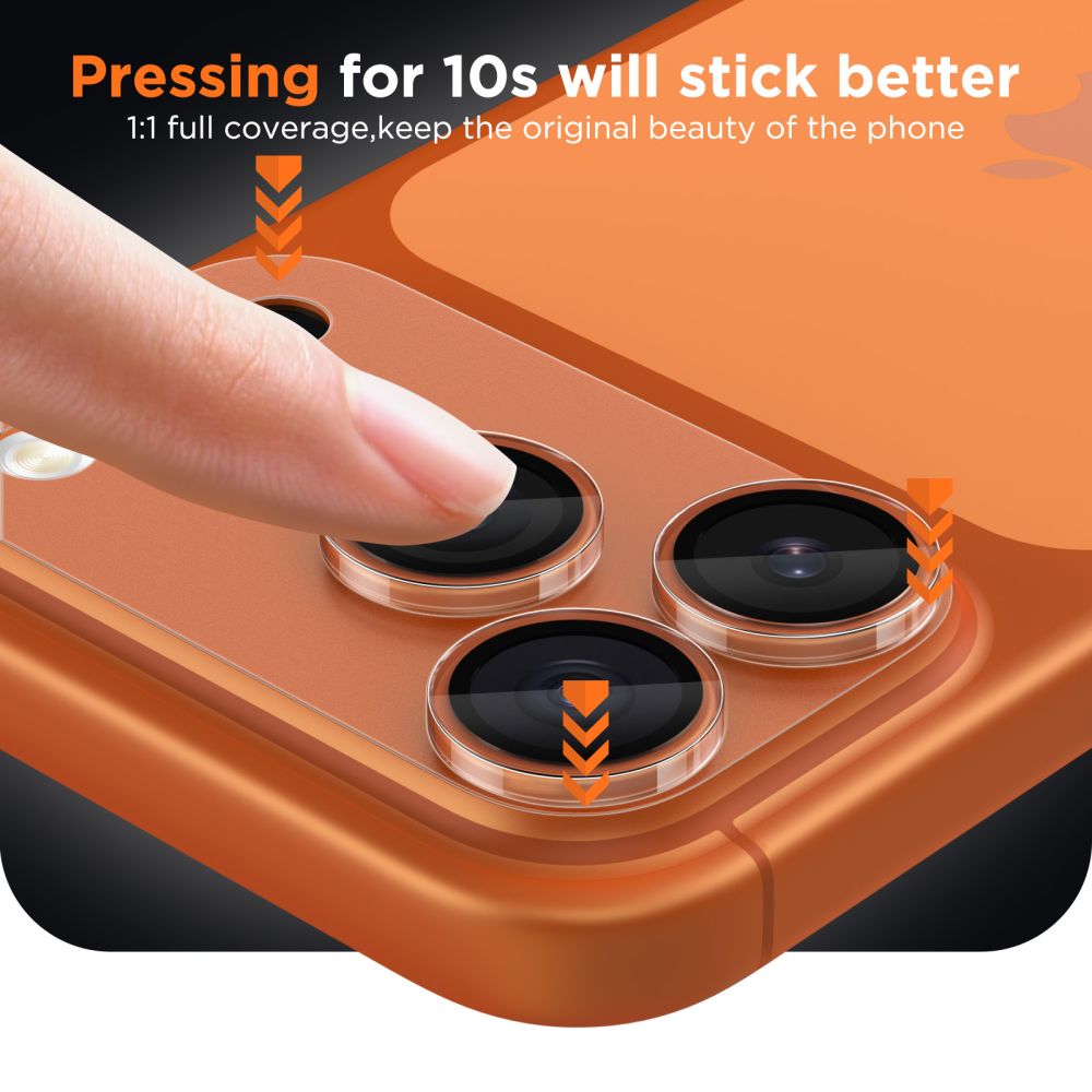 Tech - Protect iPhone 17 Pro Max - Αντιχαρακτικό Γυαλί για την Κάμερα - Camfull Fit+ - Matte Clear