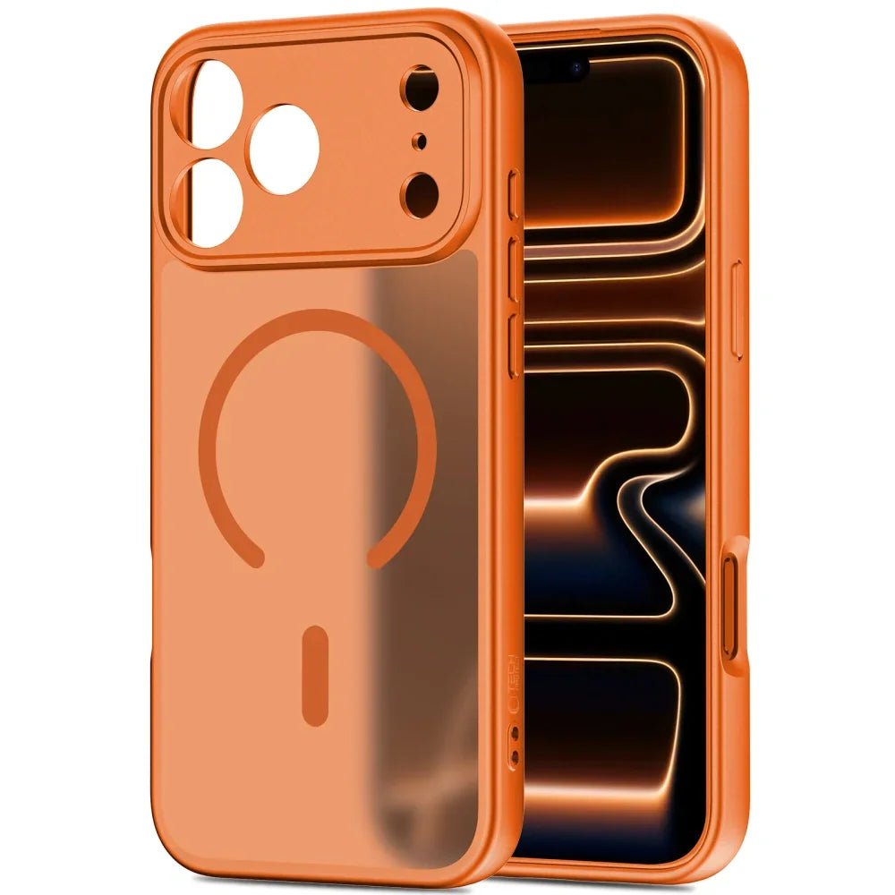 Tech - Protect iPhone 17 Pro Max BasicMag - Σκληρή Θήκη με Πλαίσιο Σιλικόνης και MagSafe - Matte Cosmic Orange