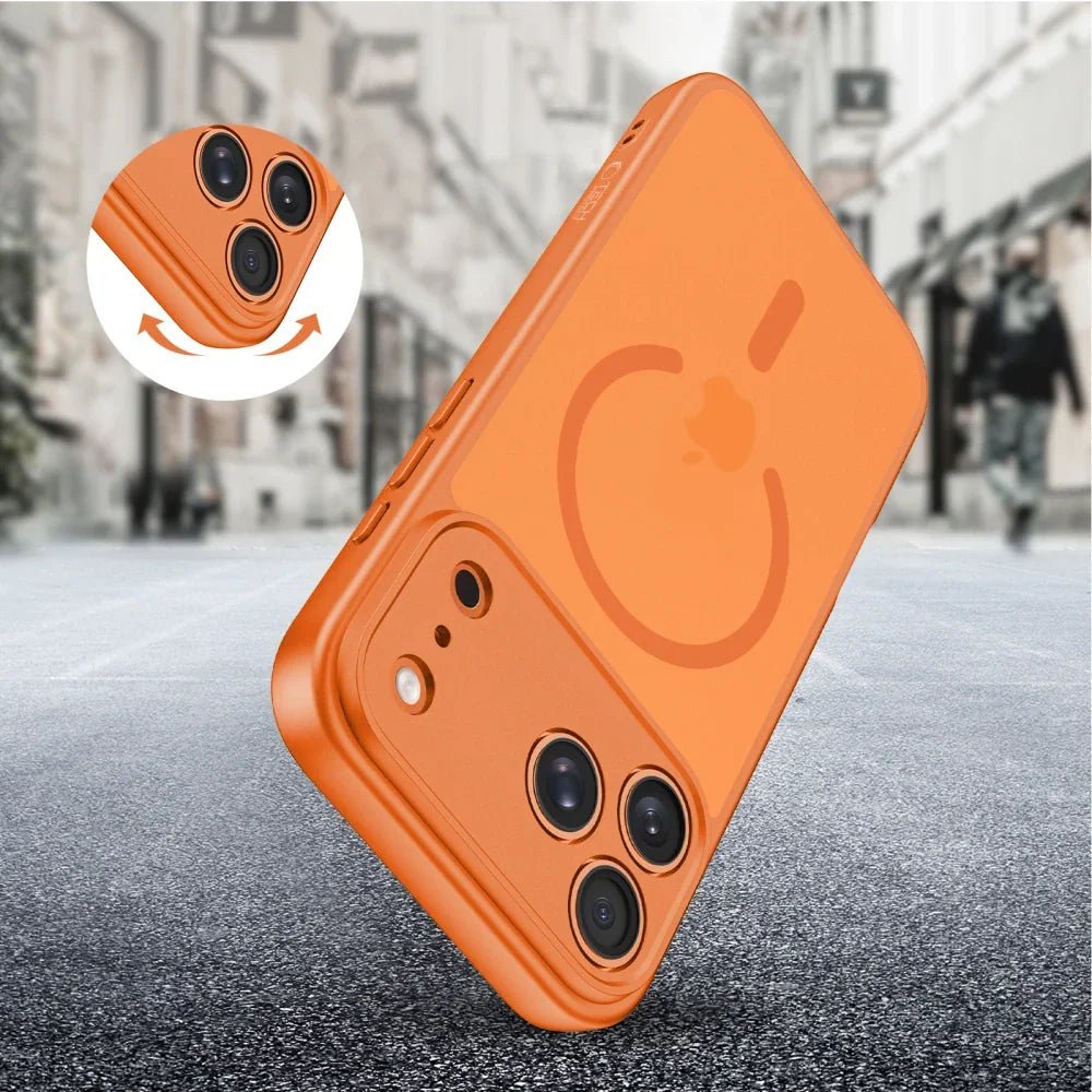Tech - Protect iPhone 17 Pro Max BasicMag - Σκληρή Θήκη με Πλαίσιο Σιλικόνης και MagSafe - Matte Cosmic Orange