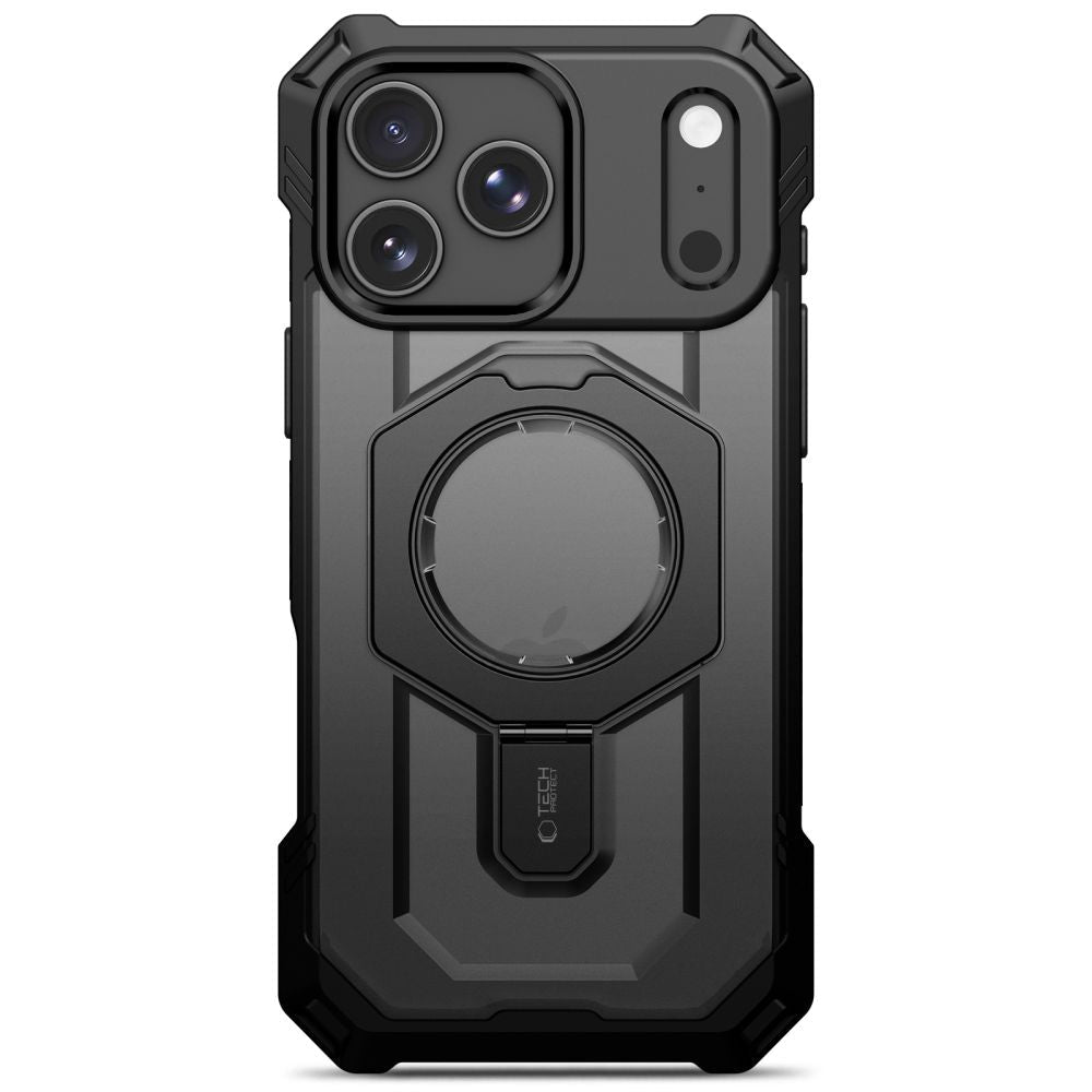Tech-Protect iPhone 17 Pro Max / iPhone 18 Pro Max - Σκληρή Θήκη με Δαχτυλίδι Συγκράτησης / Stand - MagForce MagSafe - Matte Black
