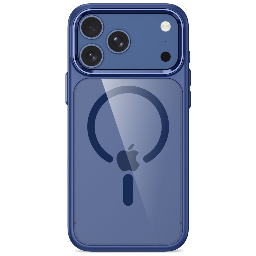 Tech-Protect iPhone 17 Pro Max / iPhone 18 Pro Max - Σκληρή Θήκη με Πλαίσιο Σιλικόνης - MagMat MagSafe CC - Deep Blue / Clear