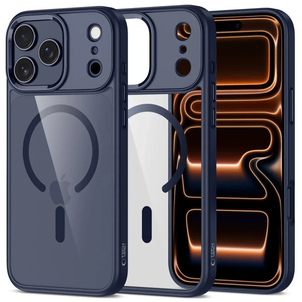 Tech - Protect iPhone 17 Pro Max - MagMat MagSafe - Σκληρή Θήκη με Πλαίσιο Σιλικόνης και MagSafe - Deep Blue / Clear