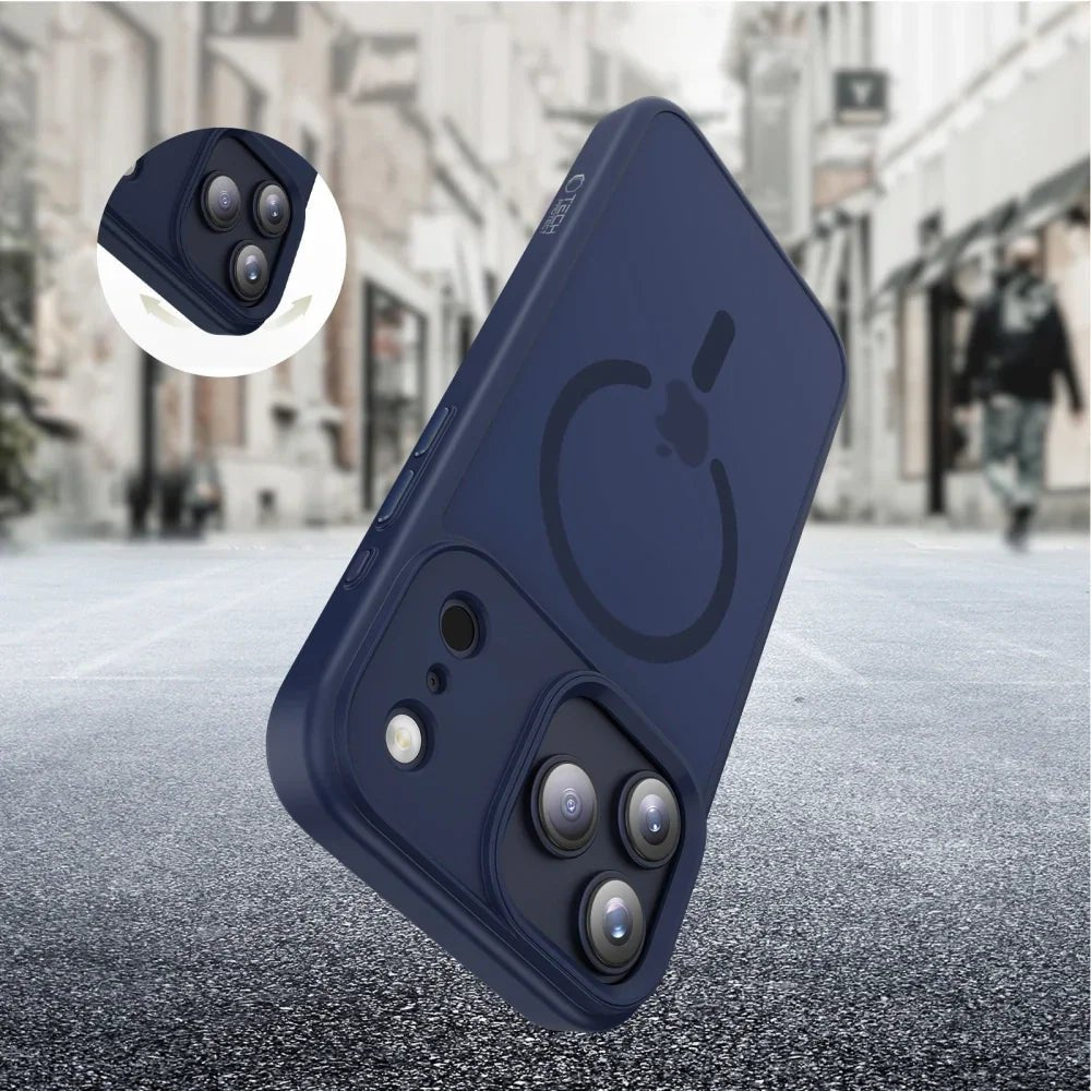 Tech - Protect iPhone 17 Pro Max - MagMat MagSafe - Σκληρή Θήκη με Πλαίσιο Σιλικόνης και MagSafe - Matte Deep Blue