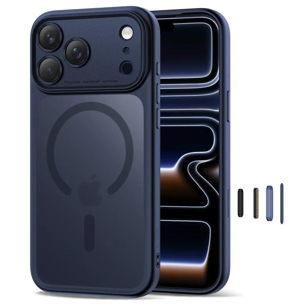 Tech - Protect iPhone 17 Pro Max - MagPeak MagSafe CC - Σκληρή Θήκη με Πλαίσιο Σιλικόνης - Matte Deep Blue