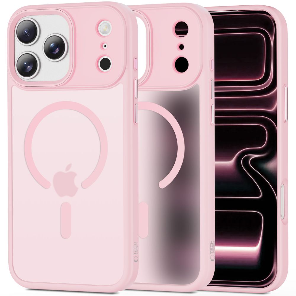 Tech - Protect iPhone 17 Pro Max - Σκληρή Θήκη με Πλαίσιο Σιλικόνης και MagSafe - MagMat MagSafe - Matte Pink