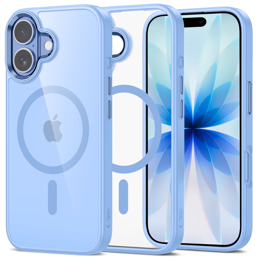 Tech - Protect iPhone 17 - Σκληρή Θήκη με Πλαίσιο Σιλικόνης - MagMat MagSafe - Διάφανη / Mist Blue