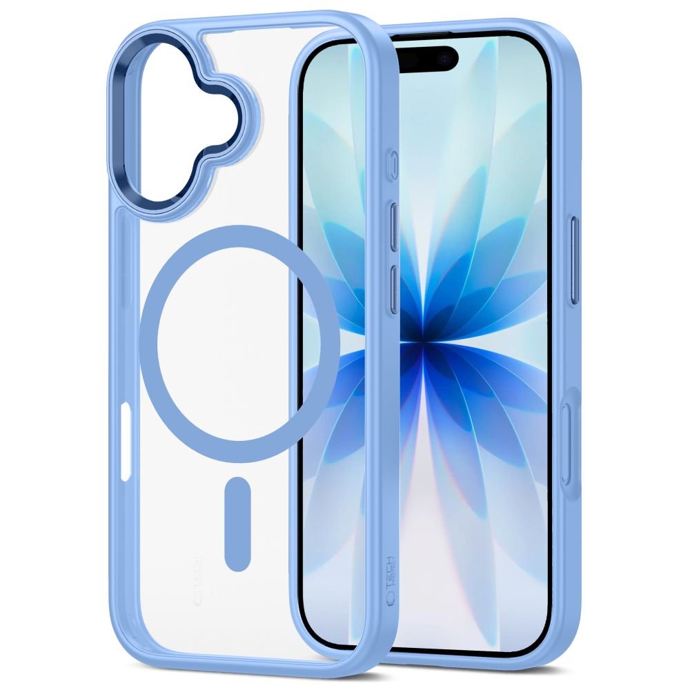 Tech - Protect iPhone 17 - Σκληρή Θήκη με Πλαίσιο Σιλικόνης - MagMat MagSafe - Διάφανη / Mist Blue