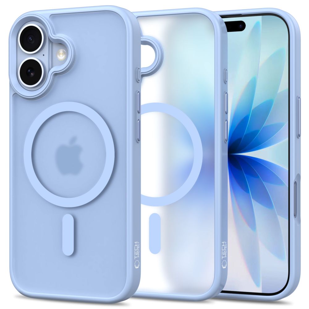 Tech - Protect iPhone 17 - Σκληρή Θήκη με Πλαίσιο Σιλικόνης - MagMat MagSafe - Matte Mist Blue