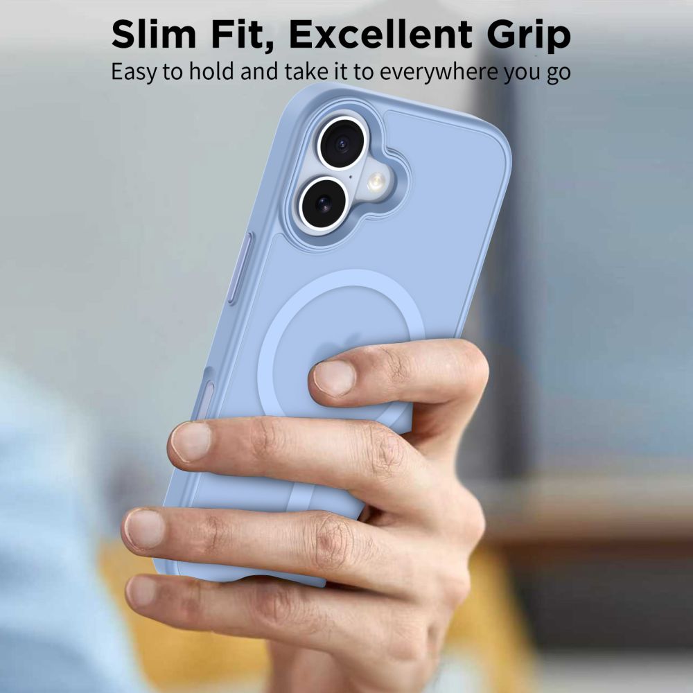 Tech - Protect iPhone 17 - Σκληρή Θήκη με Πλαίσιο Σιλικόνης - MagMat MagSafe - Matte Mist Blue