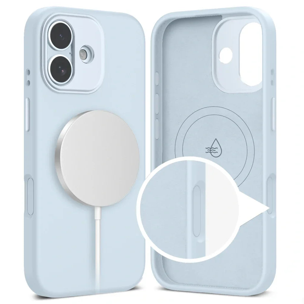Tech-Protect iPhone 17 - Uniq MagSafe - Θήκη Σιλικόνης - Mist Blue - likebrands.gr