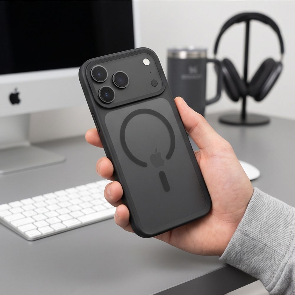 Tech-Protect iPhone 18 Pro / iPhone 17 Pro - Σκληρή Θήκη MagSafe με Πλαίσιο Σιλικόνης - MagMat CC - Matte Black
