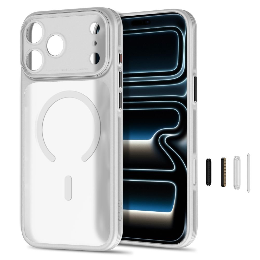 Tech-Protect iPhone 18 Pro / iPhone 17 Pro - Σκληρή Θήκη με Πλαίσιο Σιλικόνης και MagSafe - MagPrime MagSafe CC - Matte Grey