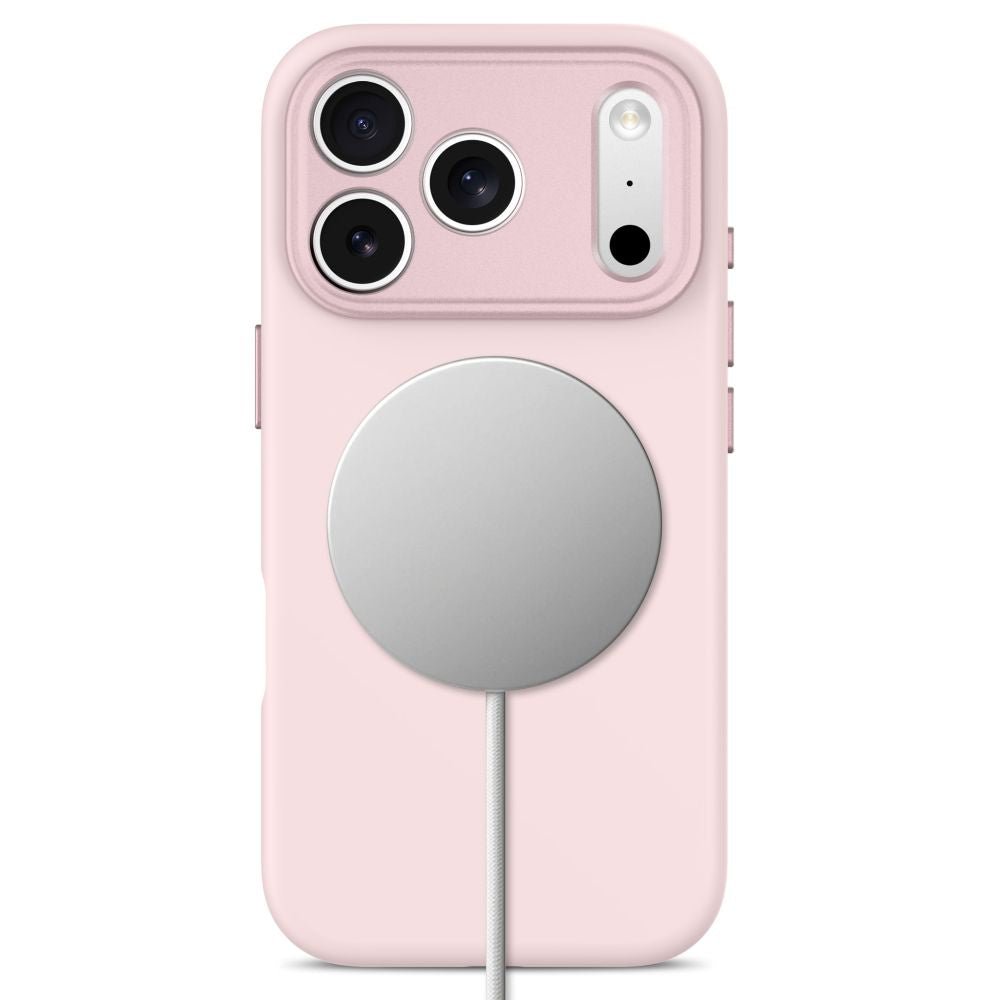Tech-Protect iPhone 18 Pro / iPhone 17 Pro - Σκληρή Θήκη με Πλαίσιο Σιλικόνης και MagSafe - Uniq MagSafe CC - Soft Pink