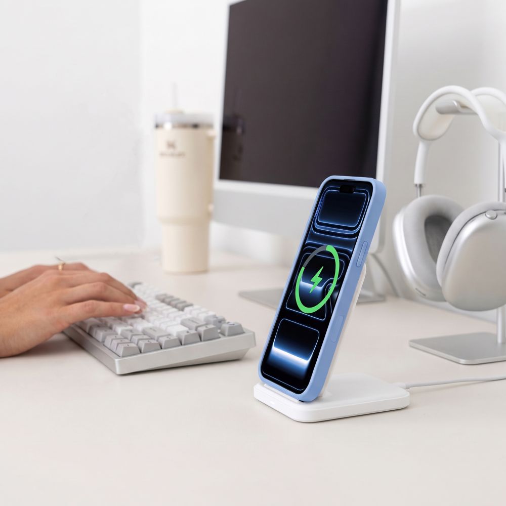 Tech-Protect iPhone 18 Pro / iPhone 17 Pro - Σκληρή Θήκη με Πλαίσιο Σιλικόνης MagSafe και 2 Αντιχαρακτικά Γυαλιά Οθόνης - MagOne CC - Light Blue / Clear