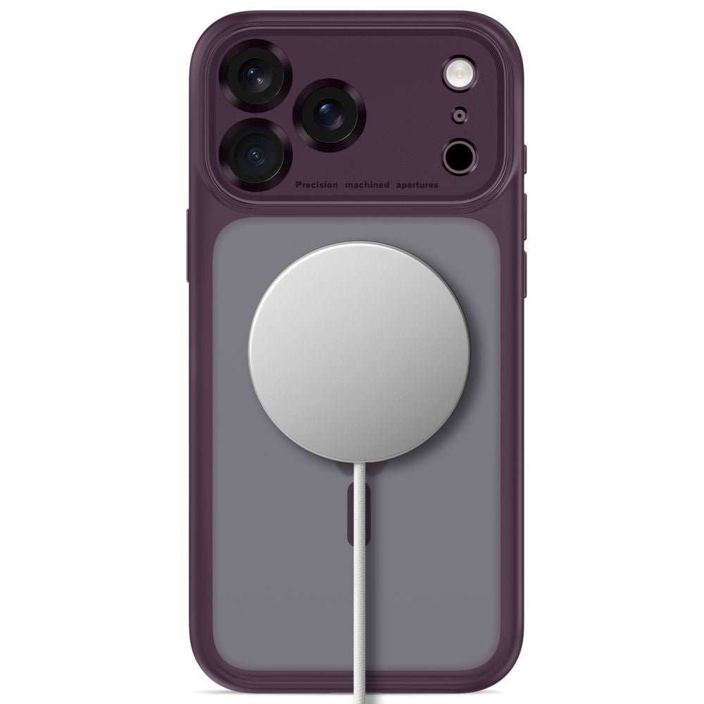 Tech-Protect iPhone 18 Pro Max / iPhone 17 Pro Max - Σκληρή Θήκη με Πλαίσιο Σιλικόνης και MagSafe - MagPeak MagSafe CC - Matte Dark Cherry