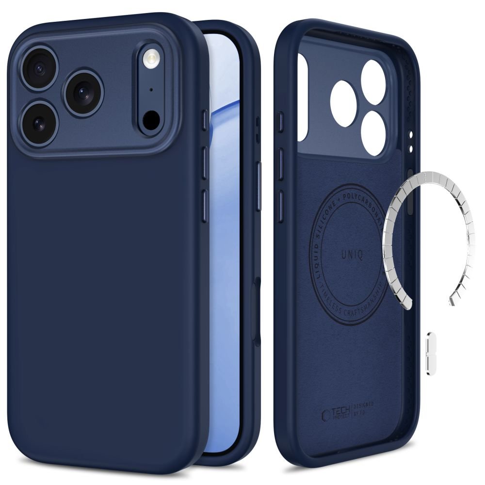 Tech-Protect iPhone 18 Pro Max / iPhone 17 Pro Max - Σκληρή Θήκη με Πλαίσιο Σιλικόνης και MagSafe - Uniq MagSafe CC - Deep Blue