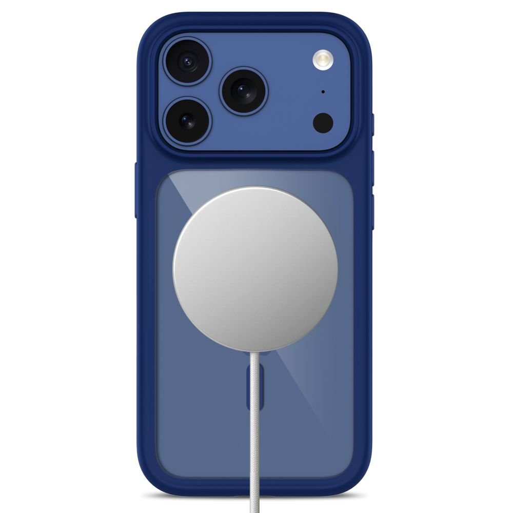 Tech-Protect iPhone 18 Pro Max / iPhone 17 Pro Max - Σκληρή Θήκη με Πλαίσιο Σιλικόνης MagSafe και 2 Αντιχαρακτικά Γυαλιά Οθόνης - MagOne CC - Deep Blue / Clear
